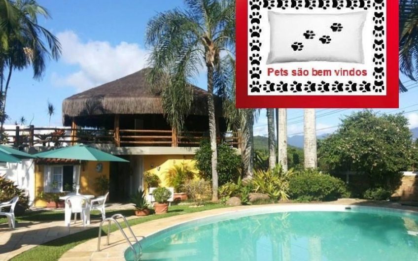 Pousada Recanto das Palmeiras no Itaguá em Ubatuba